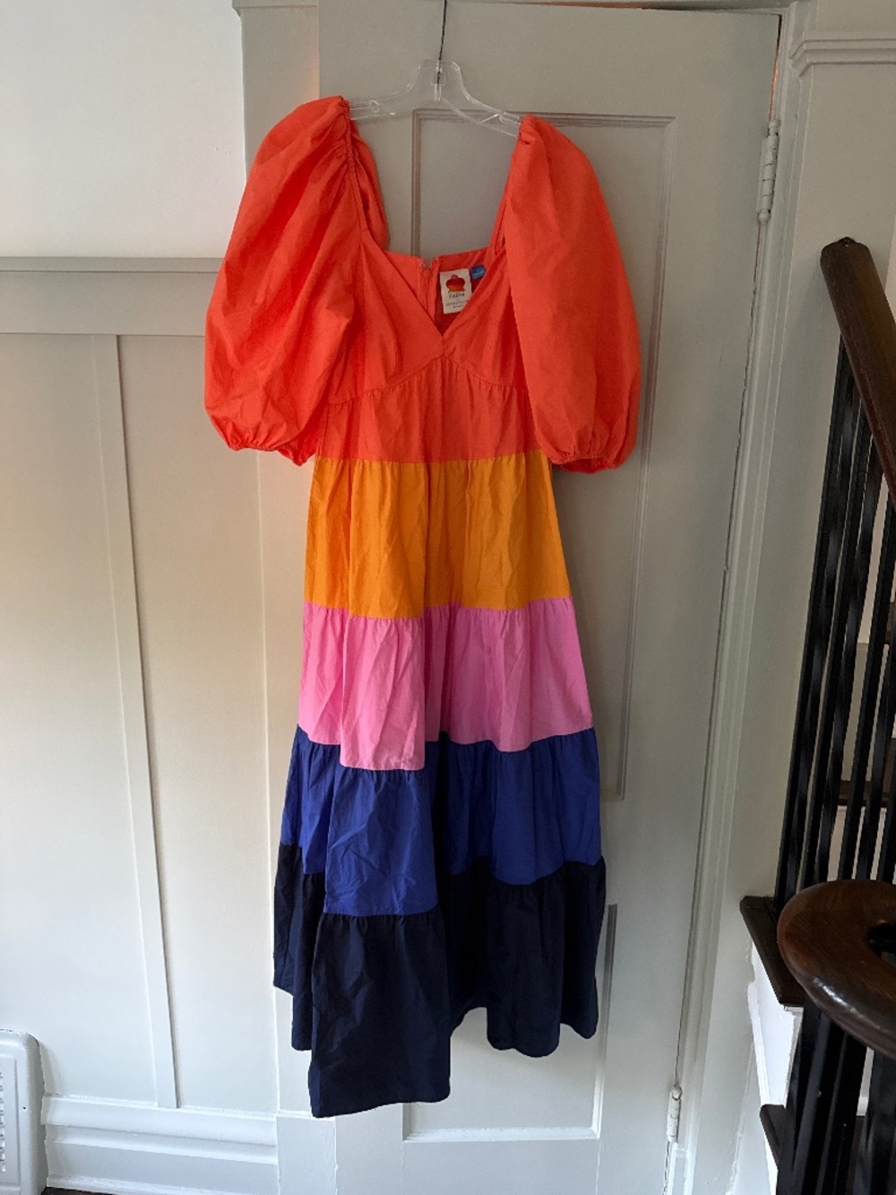 Farm Rio Anthropologie Puff Sleeve Dress